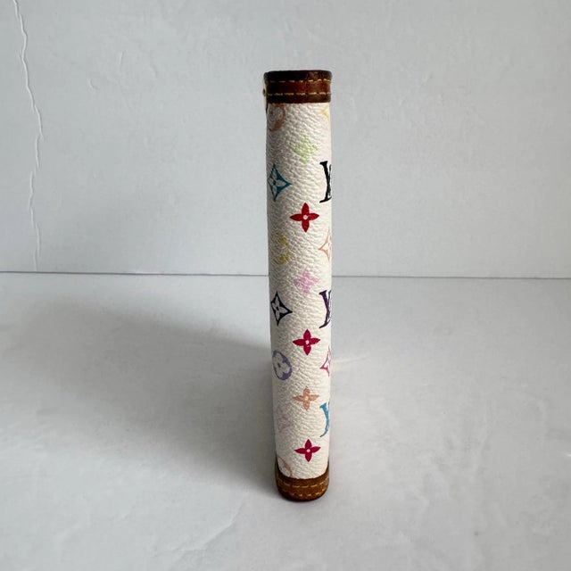 Louis Vuitton Louis Vuitton Takashi Murakami Multicolor Agenda Pm Blanc White Mini Planner Y2k Original Vintage For Sale - Image 4 of 11