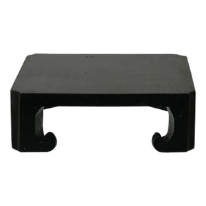 5" Black Wood Square Shape Curve Legs Display Stand Riser Easel