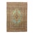 Late 19th Century Turquoise Tabriz Haji Jali Li Li Rug - 4'3" x 5'7" For Sale