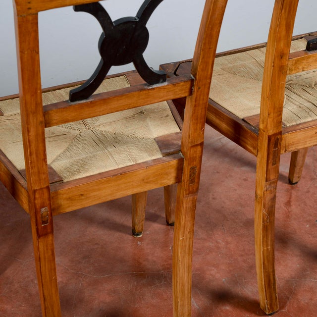 19th Century Wooden Chairs, Set of 4 For Sale - Image 13 of 18