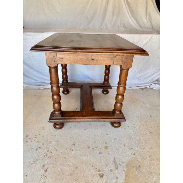 19th Century French Walnut Side Table For Sale - Image 11 of 13