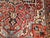 Vintage Persian Heriz Serapi Rug, Hand-Knotted Wool, Geometric Medallion Pattern, Brick-Red & Blue, 9x12 For Sale - Image 12 of 15