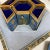 Chinese Peking Seven Hexagonal Cloisonné Enameled Trinket Boxes in Original Fabric Box For Sale - Image 3 of 12