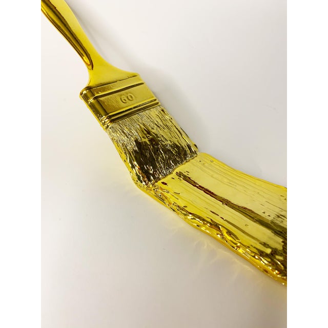 Santicri, Gold Brush, 2021, Mixed Media on Resin For Sale - Image 4 of 5