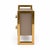 Not Yet Made - Made To Order Taupe Glass Two-Drawer Nightstands with Architectural Brass Frames from Justfurnituress SRL, Set of 2 For Sale - Image 5 of 10