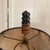 Wood 1970s Artist Signed Mid-Century Modern Hand-Turned Marquetry Wood Lamp For Sale - Image 7 of 12