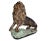 Large and very heavy solid Bronze Lion on a marble base. No Markings. Very detailed and lovely made. O-636-335