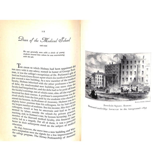 "Amiable Autocrat: A Biography of Dr. Oliver Wendell Holmes" 1947 Tilton, Eleanor M. For Sale - Image 10 of 12