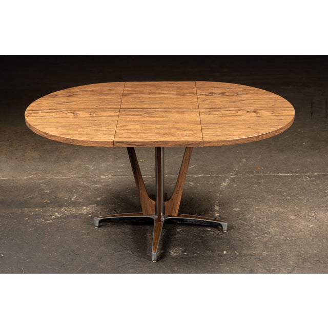 MCM Five-Piece Dining Table and Chair Set by Chromcraft For Sale In Chicago - Image 6 of 16
