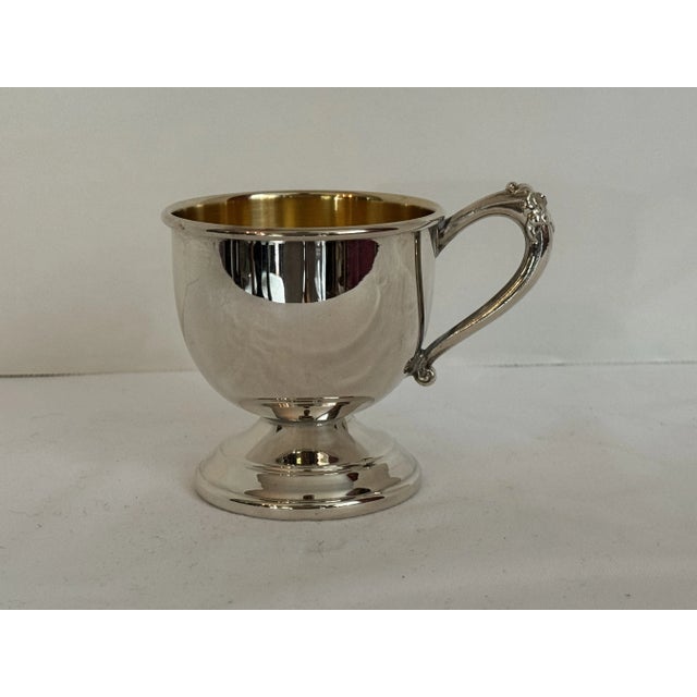 Mid 20th Century Vintage Sheridan Silverplated Bunch Bowl Cups- Set of 12 For Sale - Image 5 of 8