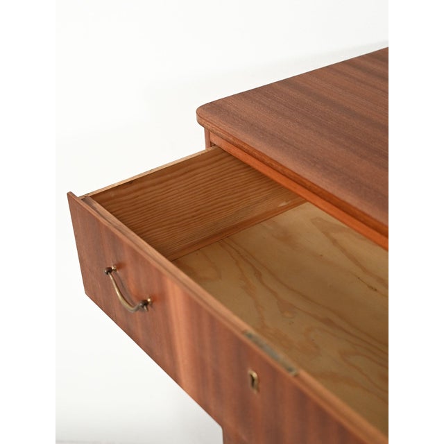 Brown Scandinavian Mahogany Chest of Drawers, 1950s-1960s For Sale - Image 8 of 10