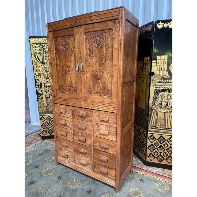 Art Deco Buffet in Elm For Sale - Image 3 of 8