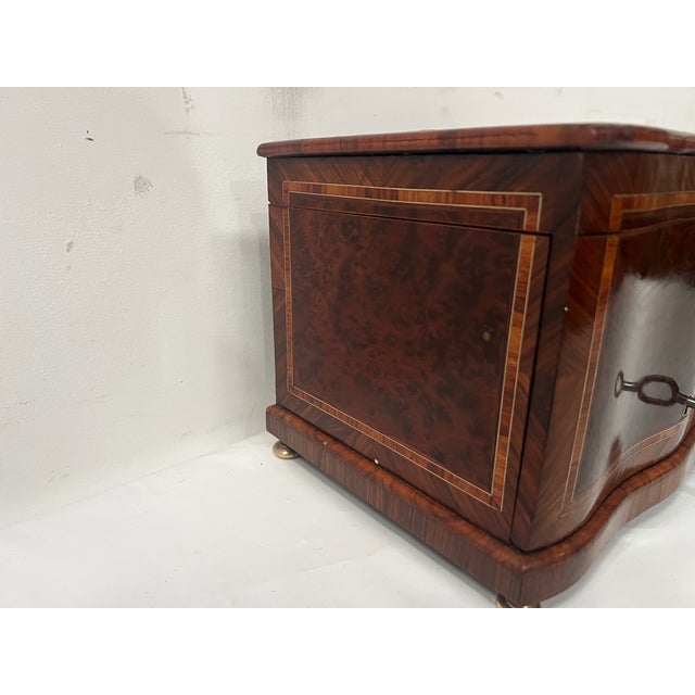 Wood Cigar Box in Thuya Burl and Rosewood, 1800s For Sale - Image 7 of 14