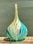 Turquoise Vintage Glass Swirl Vase After Murano For Sale - Image 8 of 12