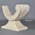 Arched Tessellated Stone Base Console Table With Glass Top For Sale - Image 12 of 12