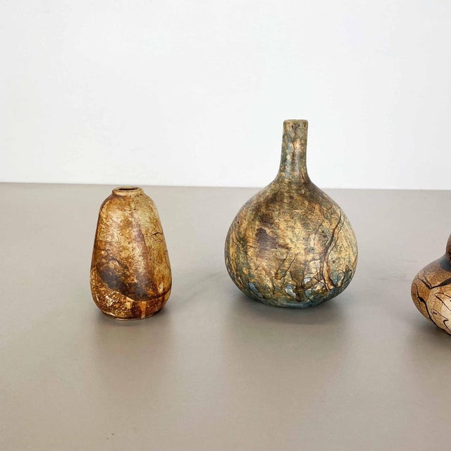 Studio Pottery Sculptural Vases by Gerhard Liebenthron, Germany, 1970s, Set of 3 For Sale - Image 3 of 18
