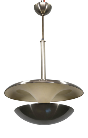 Bauhaus Nickel Pendant attributed to Franta Anyz for Ias, 1920s