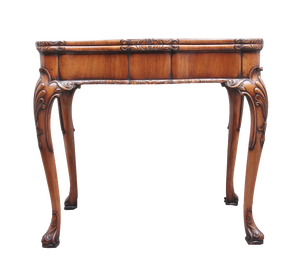 Walnut Card Table by Howard & Co London, Early 1900s