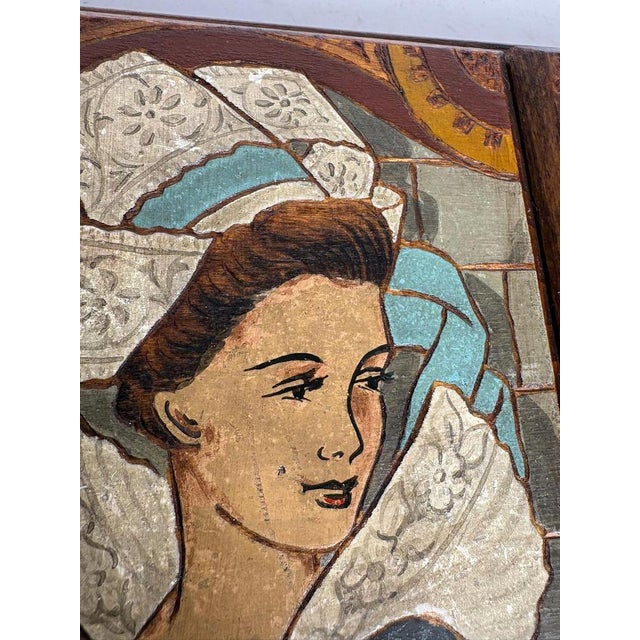 Wood French Provincial Wood Box with Sculpted Decors, France, 1950 For Sale - Image 7 of 13