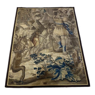 17th Century Flemish Tapestry Fragment For Sale