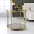 Traditional Modern History Sculpture Round Table - Antique Brass For Sale - Image 3 of 3