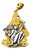 Sterling Silver 22K Gilded Nutcracker Rat Cheese Mihail Chemiakin Slide Pendant For Sale
