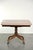 19th Century Antique English Drop-Leaf Side Table with Brass Details For Sale - Image 5 of 15