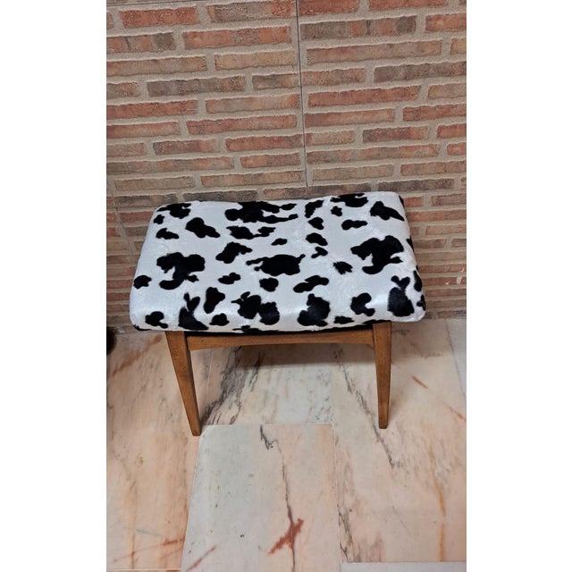 Vintage Nordic Ottoman, 1960s For Sale - Image 3 of 8