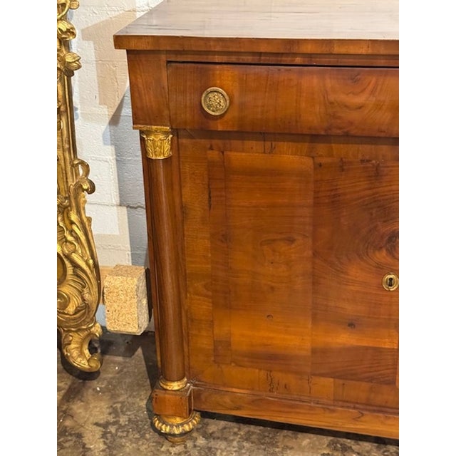 19th C. French Empire Walnut Buffet For Sale - Image 11 of 12