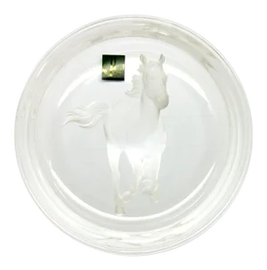 Hoya Crystal Wine Bottle Coaster. Japan