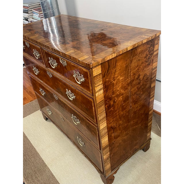 Mid-18th Century English Burl Walnut Chest of Drawers For Sale - Image 12 of 16