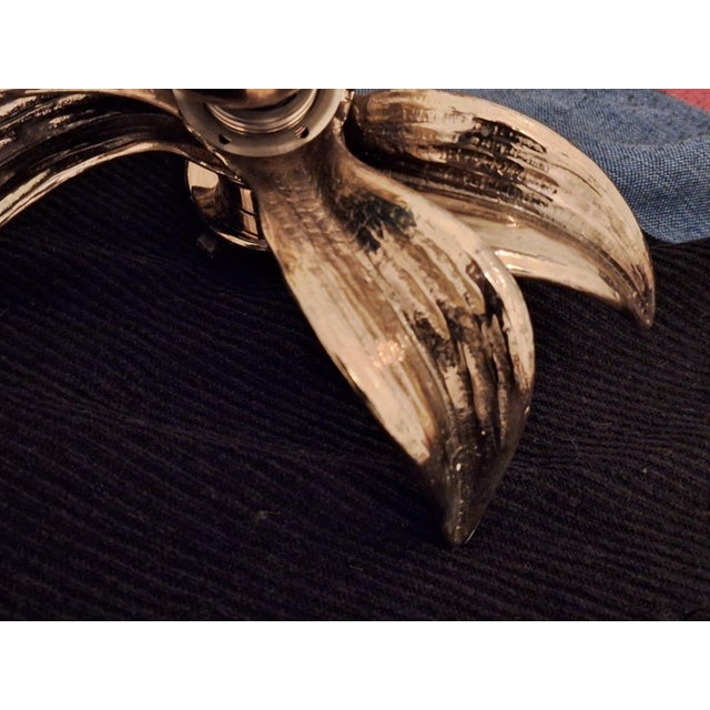 Vintage Shaped Brass Wall Lights, 1970s, Set of 2 For Sale - Image 6 of 11