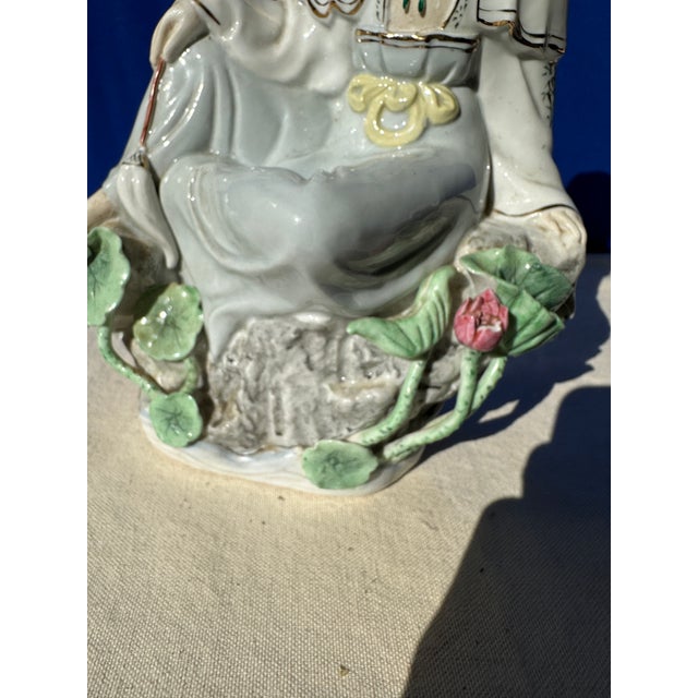 1970s Ceramic Asian Woman Sculpture For Sale In Atlanta - Image 6 of 10