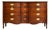 Mid Century Federal Style Mahogany Serpentine Triple Dresser by Dixie For Sale