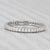 Modern Tiffany Soleste 0.33ctw Diamond Eternity Band 950 Platinum Wedding Ring Box, Size 5.5 For Sale - Image 3 of 8
