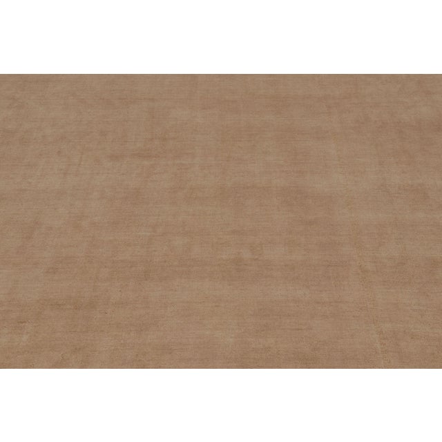 Rug & Kilim Rug & Kilim’s Oversized Contemporary Textural Rug in Beige-Brown Tones - 11x18 For Sale - Image 4 of 8