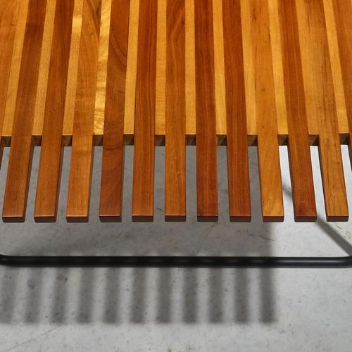 Coffee Table with Slatted Top by Taichiro Nakai for La Permanente Mobili Cantù, Italy, 1955 For Sale - Image 9 of 12