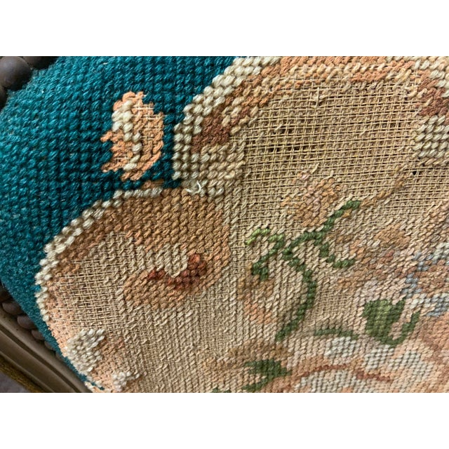 20th Century Needlepoint French Style Armchair For Sale - Image 12 of 17