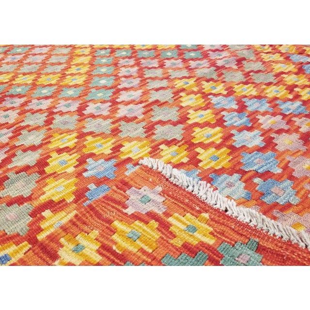 1960s Afghan Maimana Kilim For Sale - Image 4 of 4