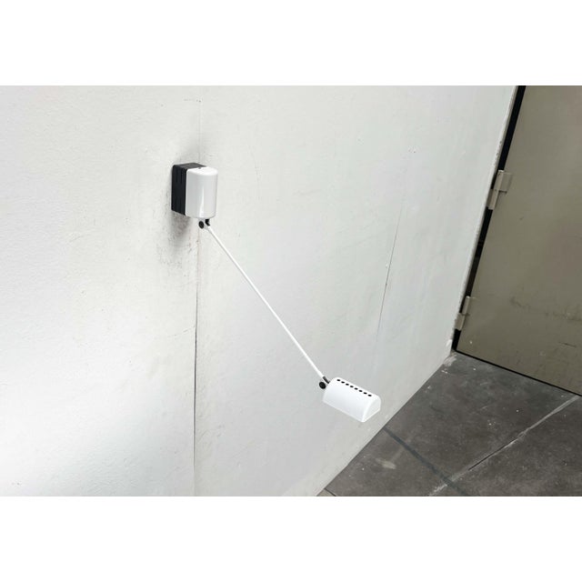 Vintage Italian White Daphinette Classic Wall Lamp by Tommaso Cimini for Lumina, 1980s For Sale - Image 11 of 18