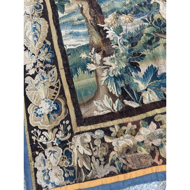 Antique Aubusson Tapestry, 1700s For Sale - Image 12 of 18