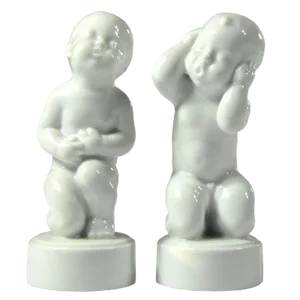 Figurines by Svend Lindhart for Bing & Grondahl, 1960s, Set of 2