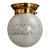 Vintage MCM Mis Century Ceiling Light Frosted Glass Globe Shade Floral Brass For Sale