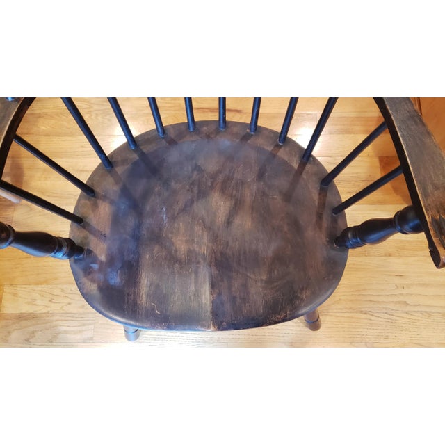 Wood Early 20th Century Vintage Hoop Back Windsor Chair For Sale - Image 7 of 10