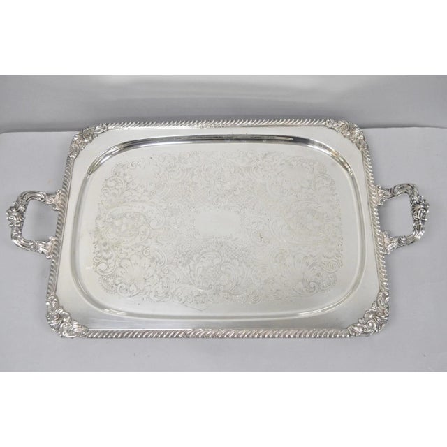 Traditional Vintage English Sheffield Edwardian Silver Plated Tea Set W/ Tilting Pot 7 PCS For Sale - Image 3 of 18
