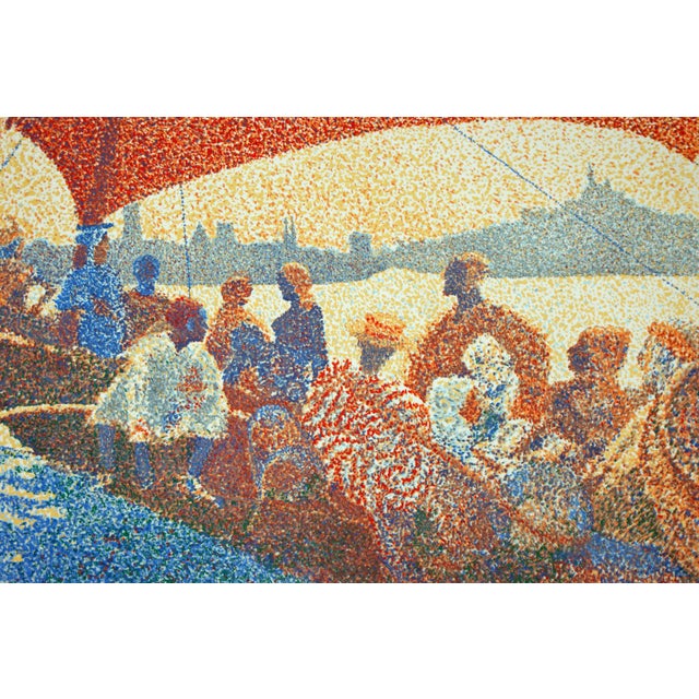 Guillaume Azoulay 1983 "Hommage to C. Dellepiane" Pointillist Figurative Serigraph by Guillaume Azoulay For Sale - Image 4 of 7