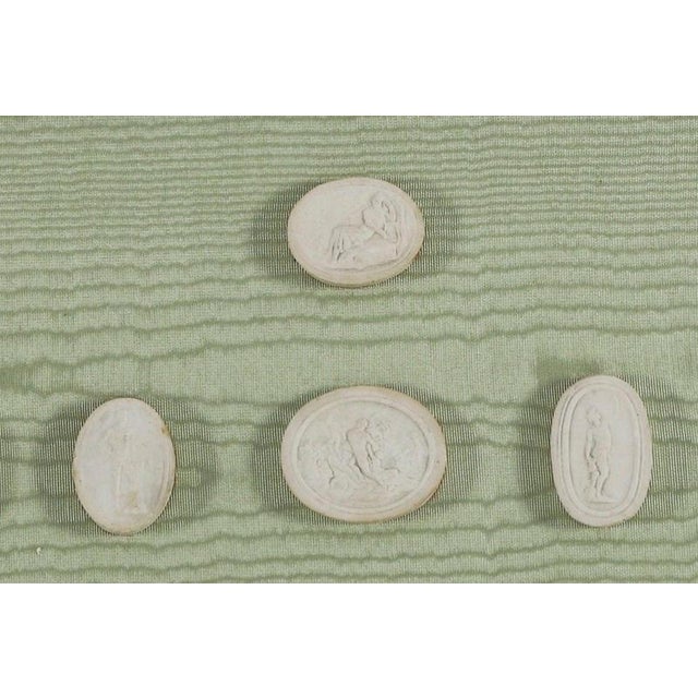 Antique Framed Plaster Grand Tour Intaglios, 19th Century, Set of 2 For Sale - Image 10 of 13