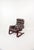Mid-Century Modern Cantilevered Tufted Leather Lounge Chair | Scandinavian Modern | Rosewood-Toned Bentwood Frame | C. 1970s For Sale - Image 3 of 10