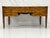 French Antique Italian Louis XVI Walnut Bronze Leather Partner’s Writing Desk For Sale - Image 3 of 18
