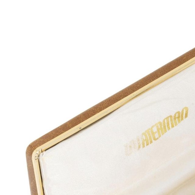 Waterman pen set. French; 1970s/80s in a case with an 18kt gold nib pen and a ballpoint pen; with a fluted and polished...